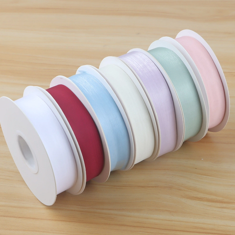 Ruy băng lụa lưới xuyên thấu, mỏng nhẹ mềm mại 2,5cm x 20yard ảnh 11