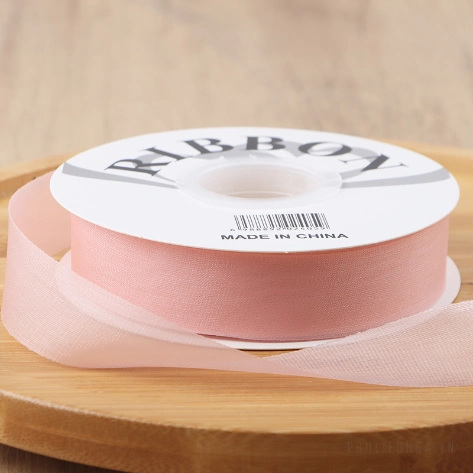 Ruy băng lụa lưới xuyên thấu, mỏng nhẹ mềm mại 2,5cm x 20yard ảnh 18