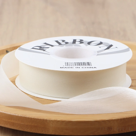 Ruy băng lụa lưới xuyên thấu, mỏng nhẹ mềm mại 2,5cm x 20yard ảnh 20