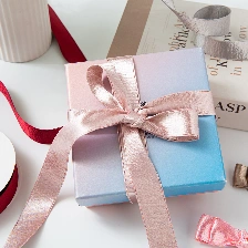 Cuộn ruy băng lụa nhung da PU ánh kim gói hoa buộc nơ quà tặng 2.5cm x 10yard ảnh 4