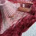 Khăn trải bàn runner vải voan lưới nhún lượn sóng đủ màu trang trí bàn tiệc, phông nền, background chụp ảnh 
 ảnh 12