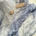 Khăn trải bàn runner vải voan lưới nhún lượn sóng đủ màu trang trí bàn tiệc, phông nền, background chụp ảnh 
 ảnh 14