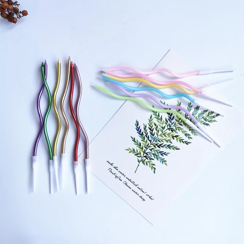 Hộp nến xoắn trang trí bánh kem 6 cây Rainbow Candle 15cm sáp cao cấp 
 ảnh 2
