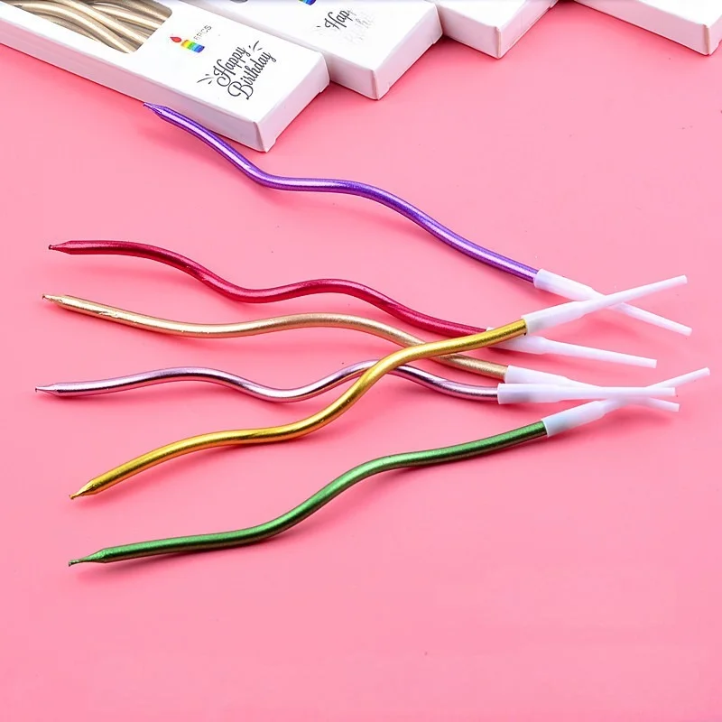 Hộp nến xoắn trang trí bánh kem 6 cây Rainbow Candle 15cm sáp cao cấp 
 ảnh 8