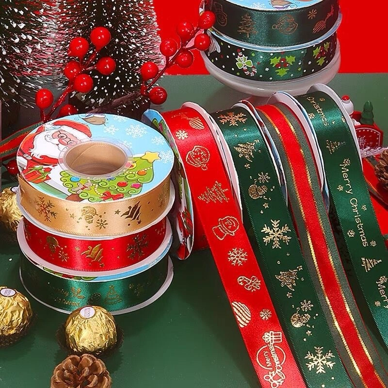 Set túi, giấy bọc quà tặng và dây ruy băng Noel giáng sinh 25yard ảnh 8