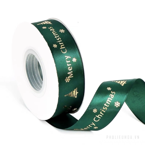 Set túi, giấy bọc quà tặng và dây ruy băng Noel giáng sinh 25yard ảnh 22