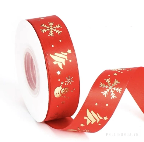 Set túi, giấy bọc quà tặng và dây ruy băng Noel giáng sinh 25yard ảnh 29