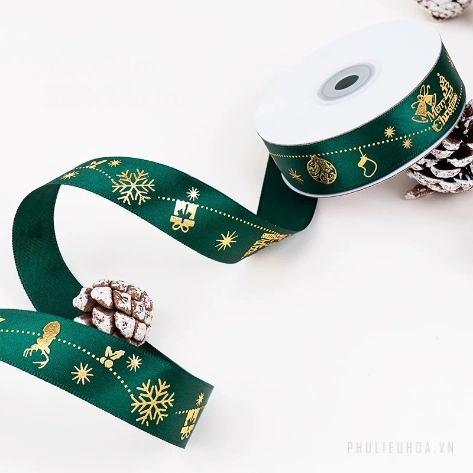 Set túi, giấy bọc quà tặng và dây ruy băng Noel giáng sinh 25yard ảnh 23