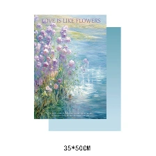 Giấy lót gói hoa sơn dầu hoạ tiết in chữ khổ 35x50cm xấp 10 tờ  80gr
 ảnh 32