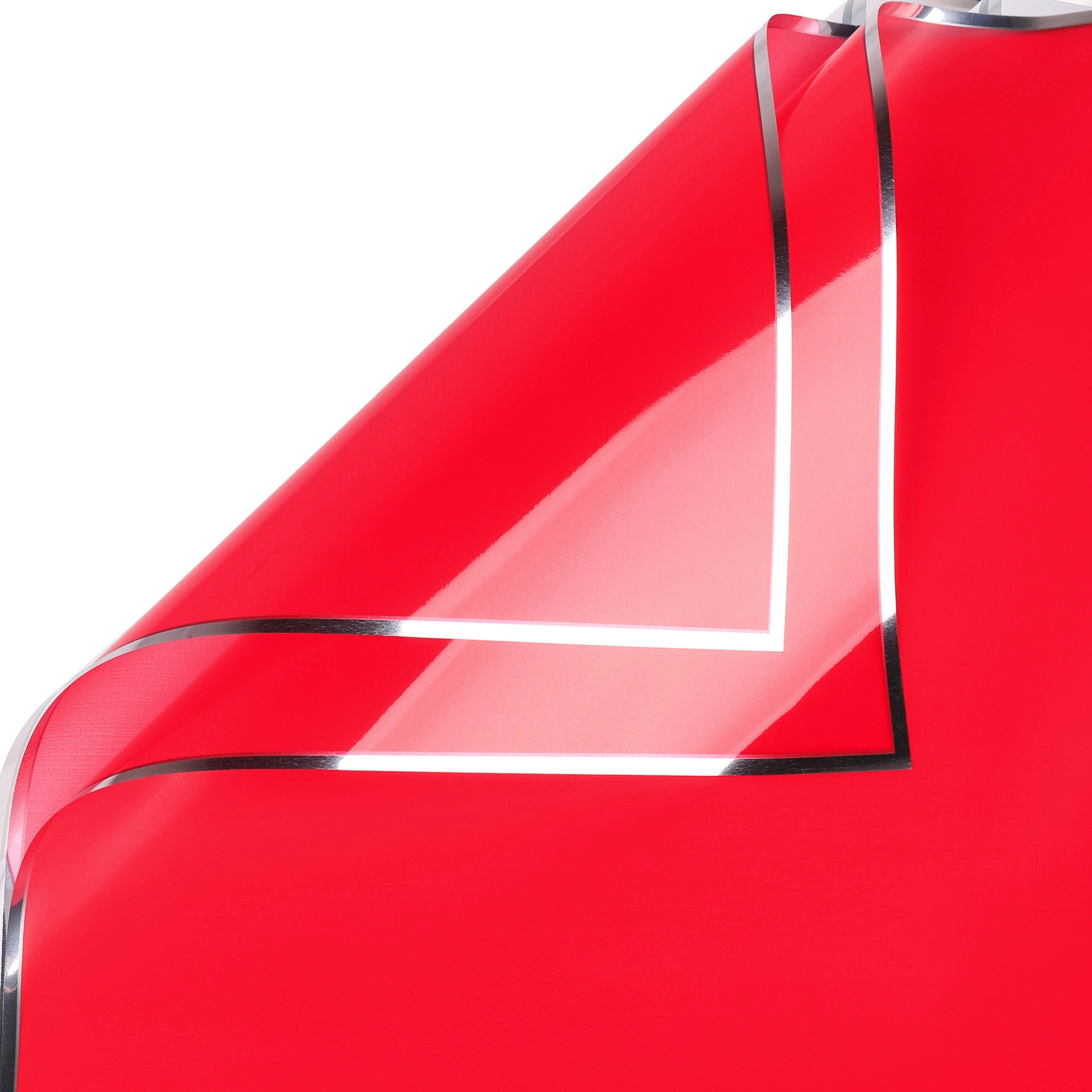 Giấy gói hoa OPP 5.3zem bóng kính bóng mờ viền nhũ bạc 57x57cm xấp 20 tờ ảnh 14