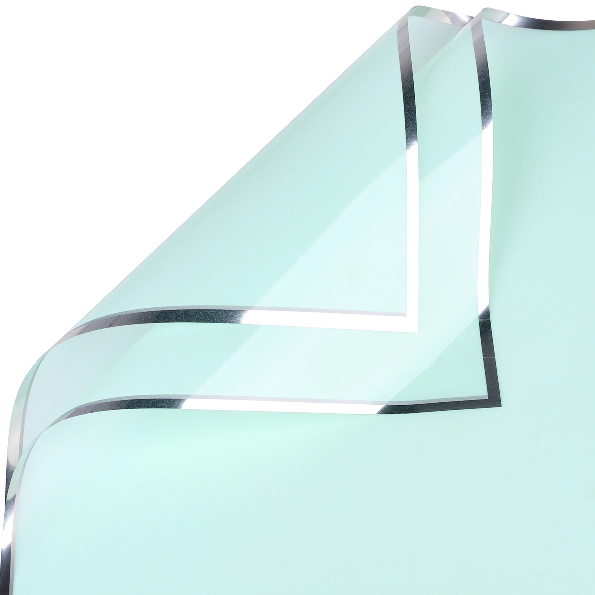 Giấy gói hoa OPP 5.3zem bóng kính bóng mờ viền nhũ bạc 57x57cm xấp 20 tờ ảnh 18