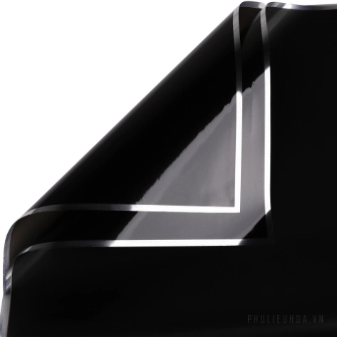 Giấy gói hoa OPP 5.3zem bóng kính bóng mờ viền nhũ bạc 57x57cm xấp 20 tờ ảnh 12