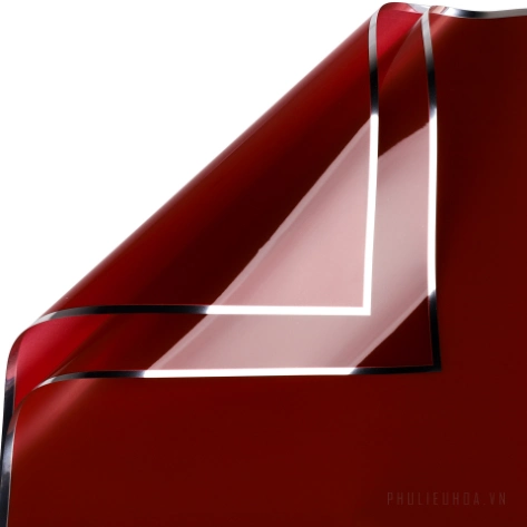 Giấy gói hoa OPP 5.3zem bóng kính bóng mờ viền nhũ bạc 57x57cm xấp 20 tờ ảnh 13