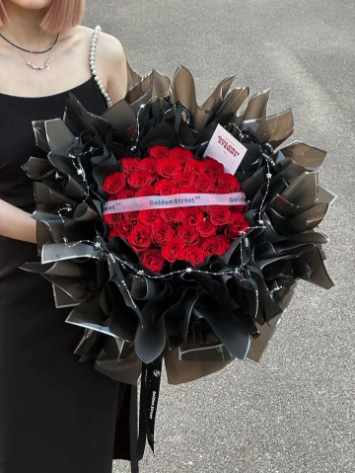 Giấy gói hoa OPP 5.3zem bóng kính bóng mờ viền nhũ bạc 57x57cm xấp 20 tờ ảnh 2