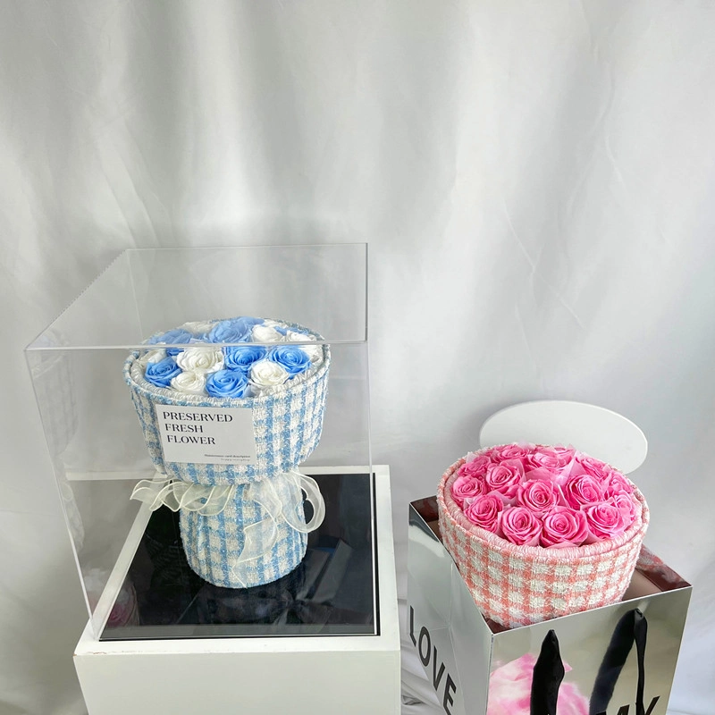 Cuộn vải bố caro bọc hoa 50x150cm ảnh 10