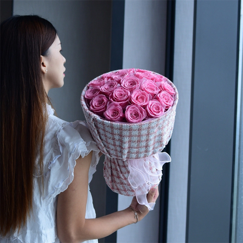 Cuộn vải bố caro bọc hoa 50x150cm ảnh 13