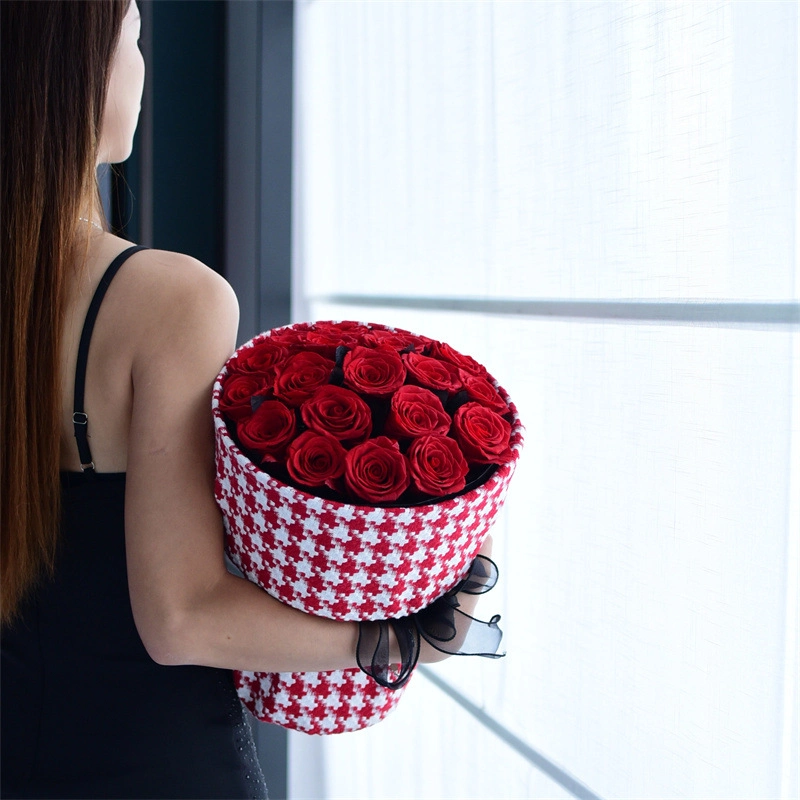 Cuộn vải bố caro bọc hoa 50x150cm ảnh 15