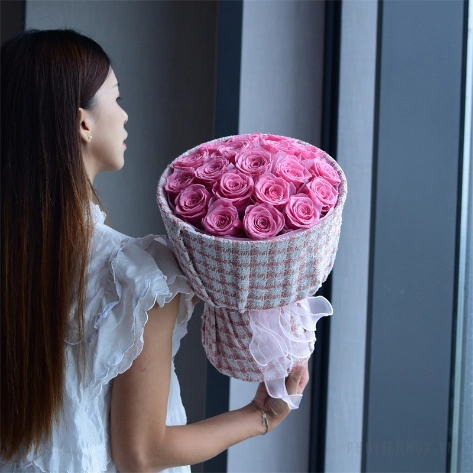 Cuộn vải bố caro bọc hoa 50x150cm ảnh 13