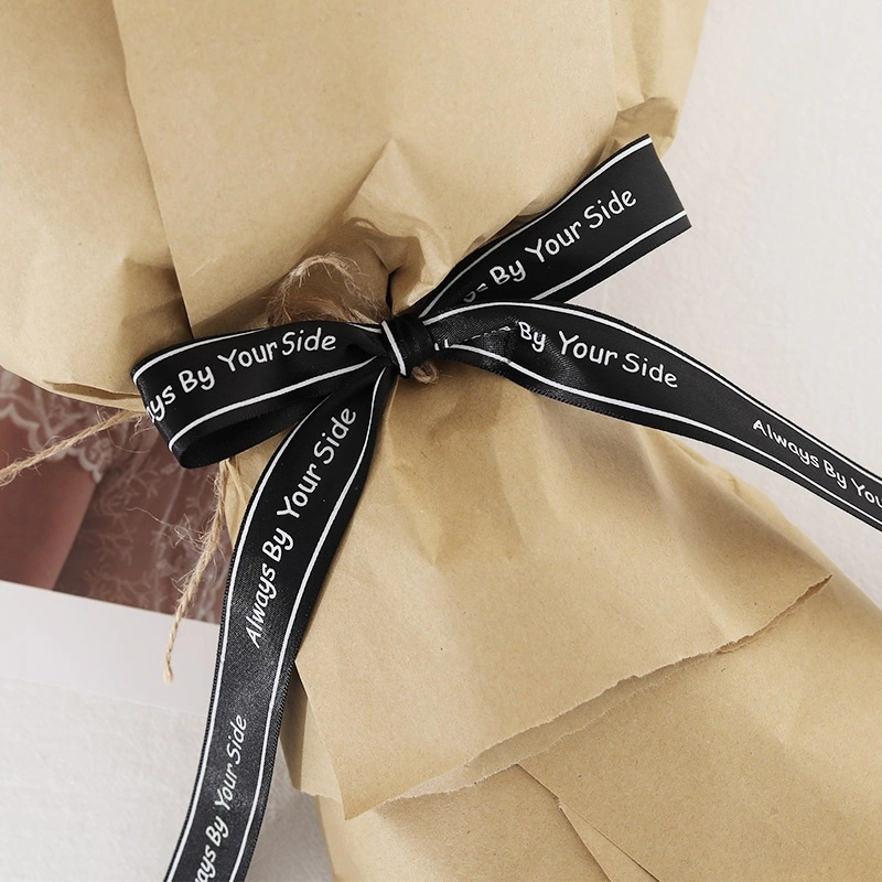 Ruy băng satin in chữ Alway By Your Side bản 2,5cm x 36 yard ảnh 14