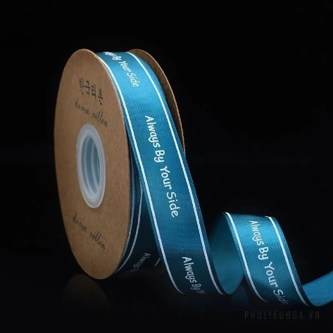 Ruy băng satin in chữ Alway By Your Side bản 2,5cm x 36 yard ảnh 28