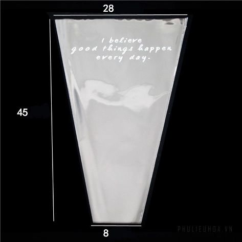 Túi bóng kính gói hoa tươi, hoa sáp trong suốt túi 20,50 chiếc size lớn ảnh 17