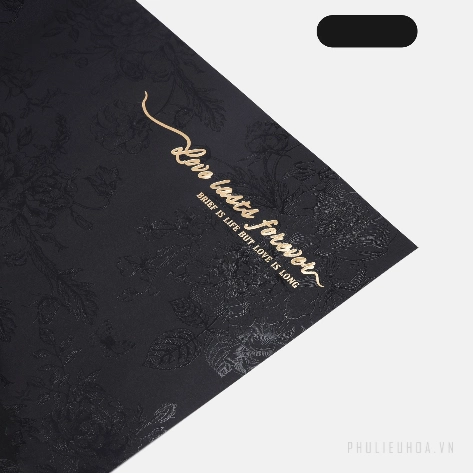 Giấy gói hoa ép kim cứng cáp 150gr túi 10 tờ ảnh 13