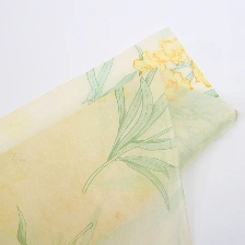 Giấy lụa vân lông không dệt in hoa 50cm x 5 yard ảnh 9