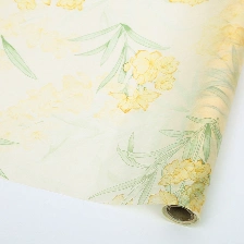 Giấy lụa vân lông không dệt in hoa 50cm x 5 yard ảnh 15