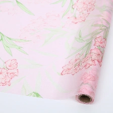 Giấy lụa vân lông không dệt in hoa 50cm x 5 yard ảnh 18