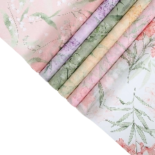 Giấy lụa vân lông không dệt in hoa 50cm x 5 yard ảnh 1