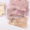 Giấy gói hoa một mặt Fenghua họa tiết hoa hồng lãng mạn tone Pastel bản 35x50cm ảnh 5