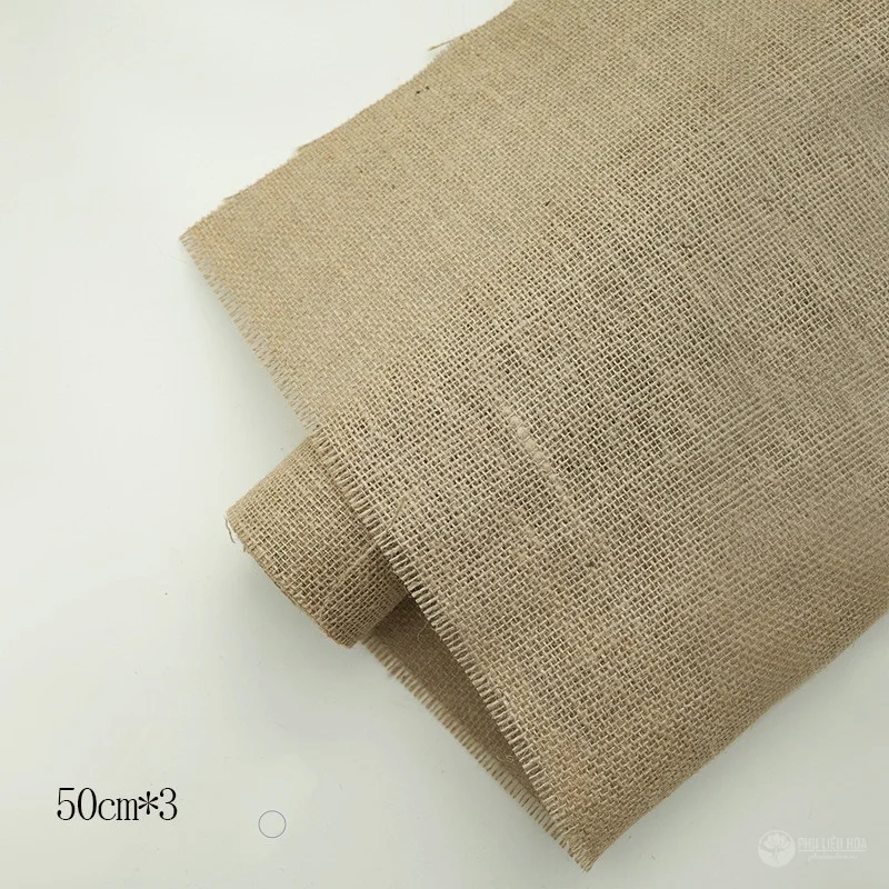 Cuộn vải bố đay dày thô khổ 50 x 5yard ảnh 10