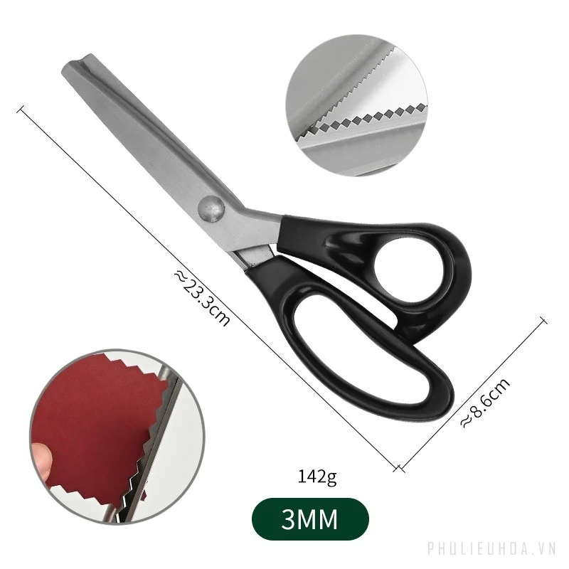 Kéo cắt vải giấy, cắt sóng giấy thủ công ảnh 19