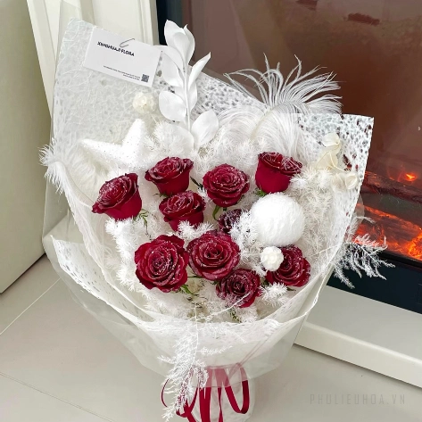 Kim tuyến dạng sợi mảnh trang trí hoa bông hoa hiệu ứng tuyết hũ 10gr ảnh 2