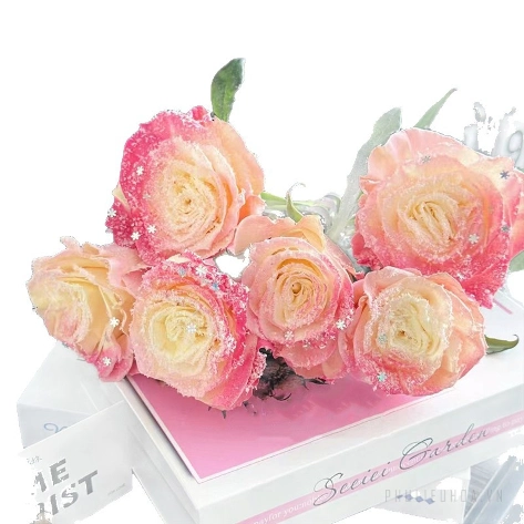 Kim tuyến dạng sợi mảnh trang trí hoa bông hoa hiệu ứng tuyết hũ 10gr ảnh 4