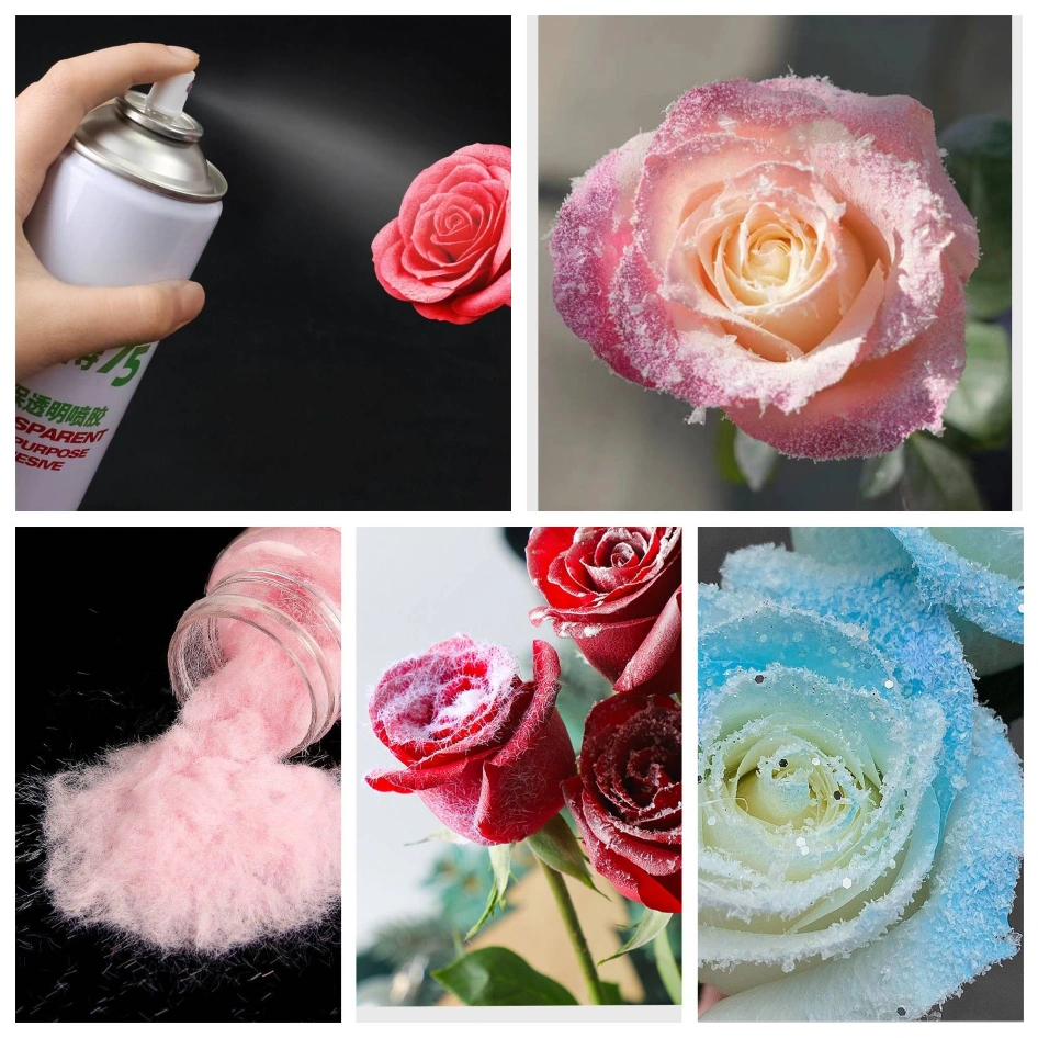 Kim tuyến dạng sợi mảnh trang trí hoa bông hoa hiệu ứng tuyết hũ 10gr ảnh 1