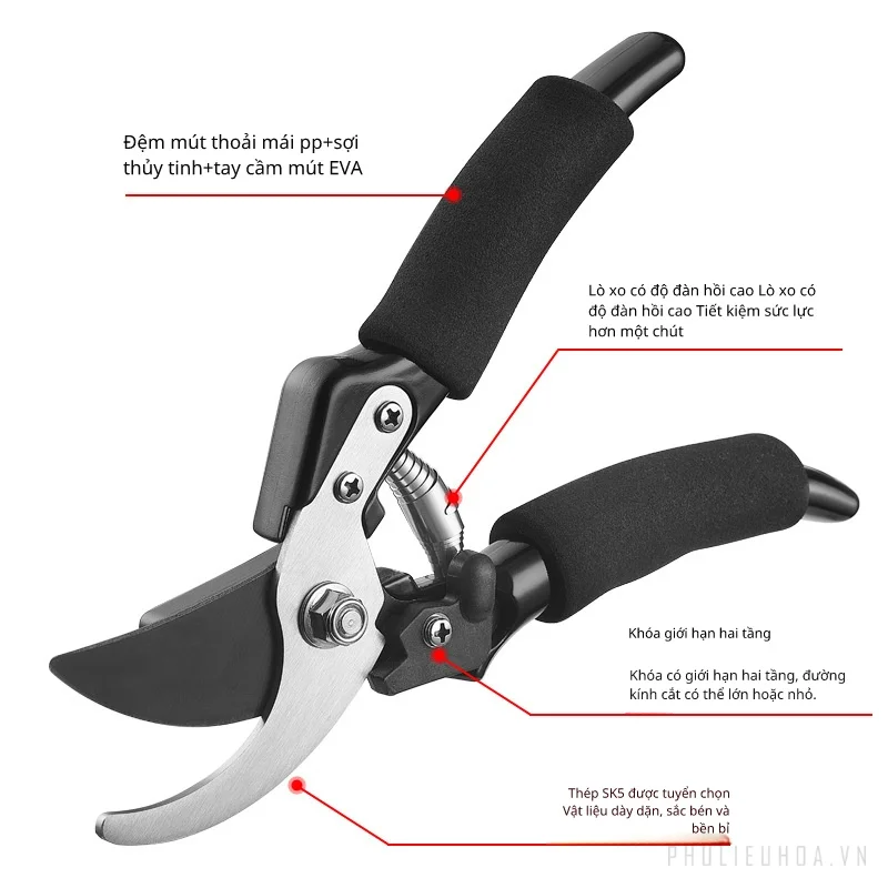 Kìm bấm trợ trực cắt tỉa cành, làm vườn SK-5 
 ảnh 5
