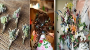 Ý tưởng hoa cưới tự nhiên mà đẹp: Hoa cầm tay, vương miện hoa, hoa cài tóc cô dâu, hoa cài áo…