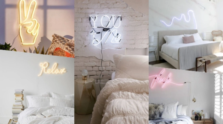 30 Ý tưởng trang trí phòng bằng anh sáng đèn Neon thêm màu sắc cho phòng ngủ của bạn