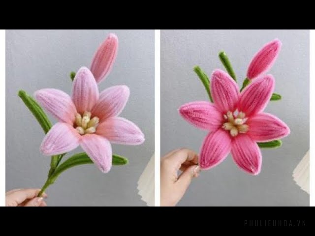 Tạo hình lá hoa tulip