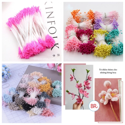 Ảnh sản phẩm Bó 400 nhụy hoa giả làm hoa handmade  1