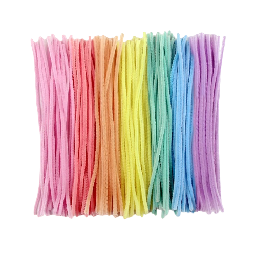 Ảnh sản phẩm Kẽm nhung làm hoa handmade màu pastel 30cm (có 100 cây) 1
