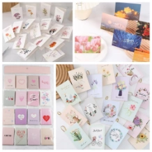 Ảnh sản phẩm Thiệp hoa gập đôi, để bàn, giỏ hoa, hộp quà ghi lời chúc có tua rua 96 chiếc 1