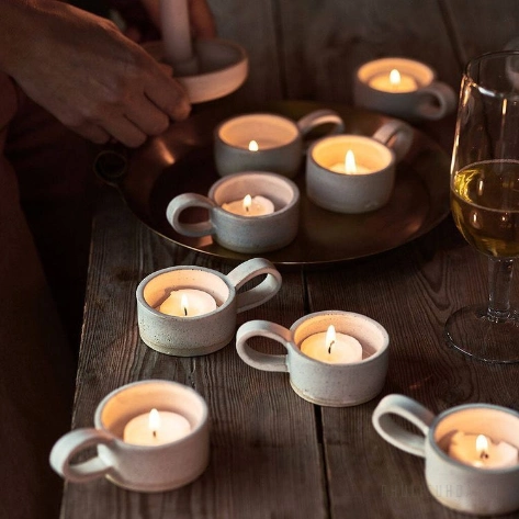 Hộp 50 nến Tealight trang trí hình trái tim không mùi không khói ảnh 2