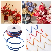 Ảnh sản phẩm Sợi dây mây nhân tạo, tạo hình trang trí giỏ hoa quà 1,2cm x 25yard 1