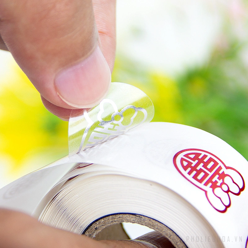 Cuộn 430 sticker dán chữ phúc 2cm