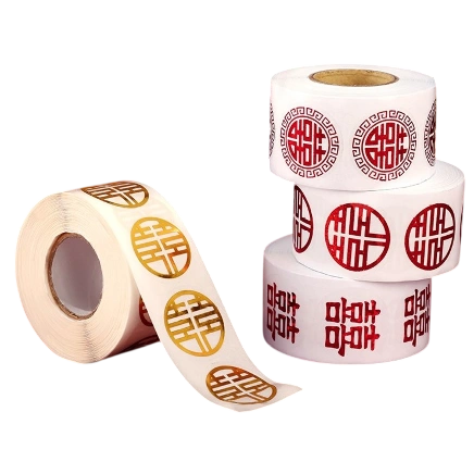 Ảnh sản phẩm Cuộn 430 sticker dán chữ phúc 2cm 1