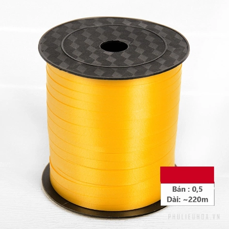 Ruy băng nhựa bản 5mm x 220m cột bong bóng ảnh 32