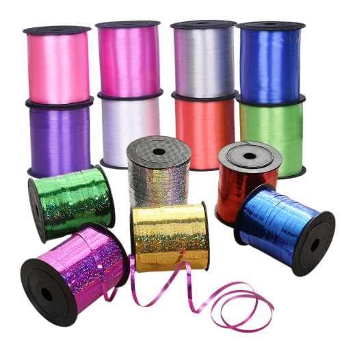 Ảnh sản phẩm Ruy băng nhựa bản 5mm x 220m cột bong bóng 1