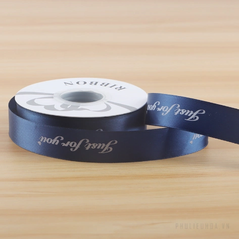 Dây ruy băng lụa satin Just For You in chữ nhiều màu gói hoa buộc quà bản 2.5cm x 30yard ảnh 12